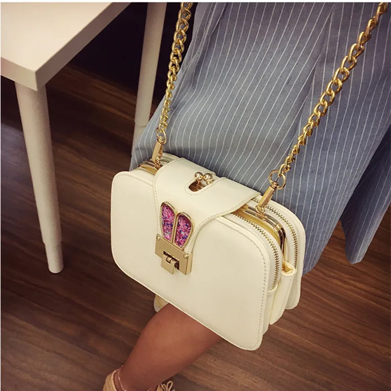 Женская сумка через плечо Winmax модная клатч с цепочкой и заячьими ушками 2019|fashion