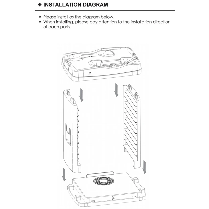 Вертикальный охлаждающий вентилятор для одного/X/Slim VR контроллер зарядное