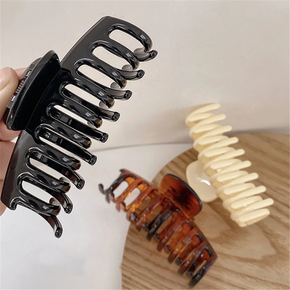 

Заколка-краб для волос женская, акриловая, большого размера