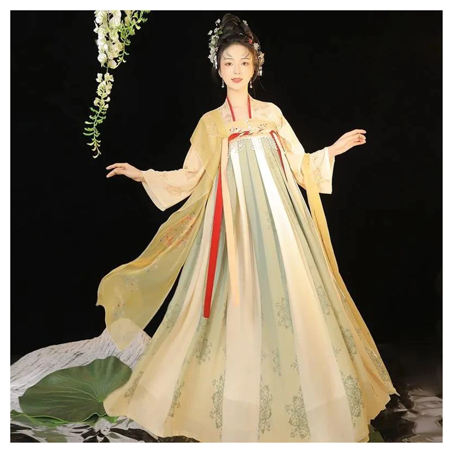 

Traditional Chinese Hanfu Dream Chang'an Daily Women's Clothing Dress Retro Classical Dance Guofeng Girl Fairy Princess Apparel