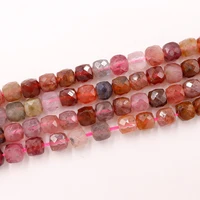 natural colorful spinel hand cut faceted square bedas for needlework bracelet diy necklace bijoux perles special kralen jewelery