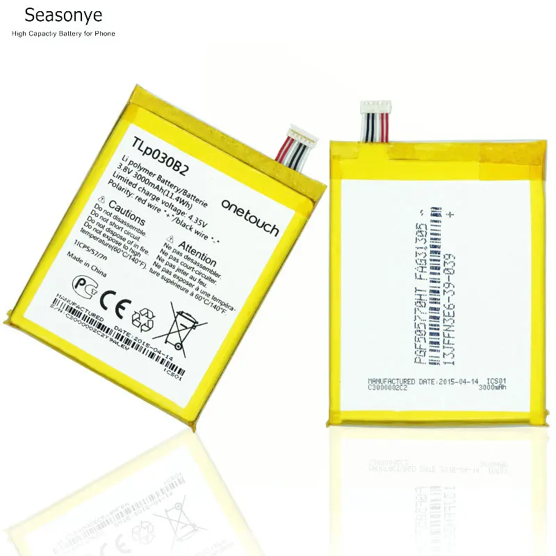 Seasonye 3000 мАч TLP030B2 TLP030B1 Замена Батарея для Alcatel One Touch Pop S7 OT 7045 7045Y Vodafone|Аккумуляторы