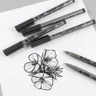 1 шт. черные чернила художественная ручка с крючком для одежды Аниме рисование