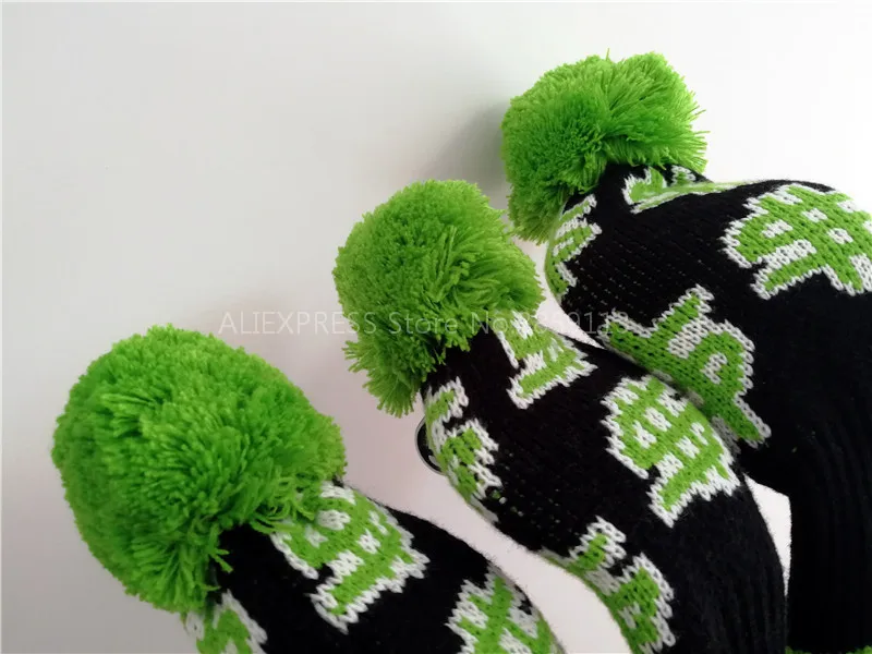 Новинка головной убор с помпоном для наличных денег гольф-Вудса вязаные головные