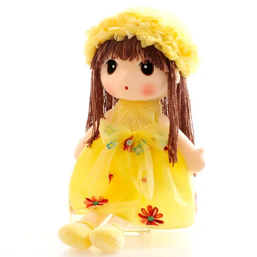 yellow 45-65 см тряпичная кукла мягкие куклы плюшевые Свадебные Тряпичные куклы милые игрушки прелестная модель девочки дети день рождения Рождественские Подарки плюш игрушка - Цвет: yellow