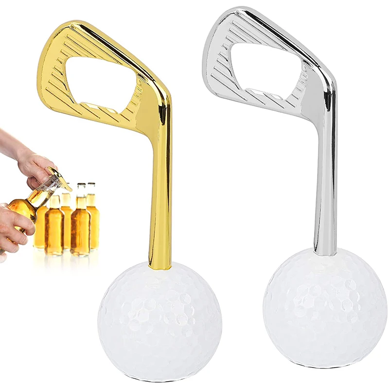 

2pcs Golf Model Beer Bottle Opener Golfer Lover Beer Enthusiast Gift Club Counter Bar Decoration Golf Club Commemorative Gift