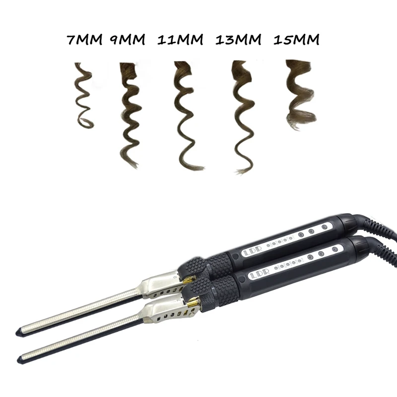 

7Mm Curlers Manual Rotating Hair Curlers Roller Wand Iron Wand Hair Curlers Suitable for Children Men'S Small Curly Hair Straigh