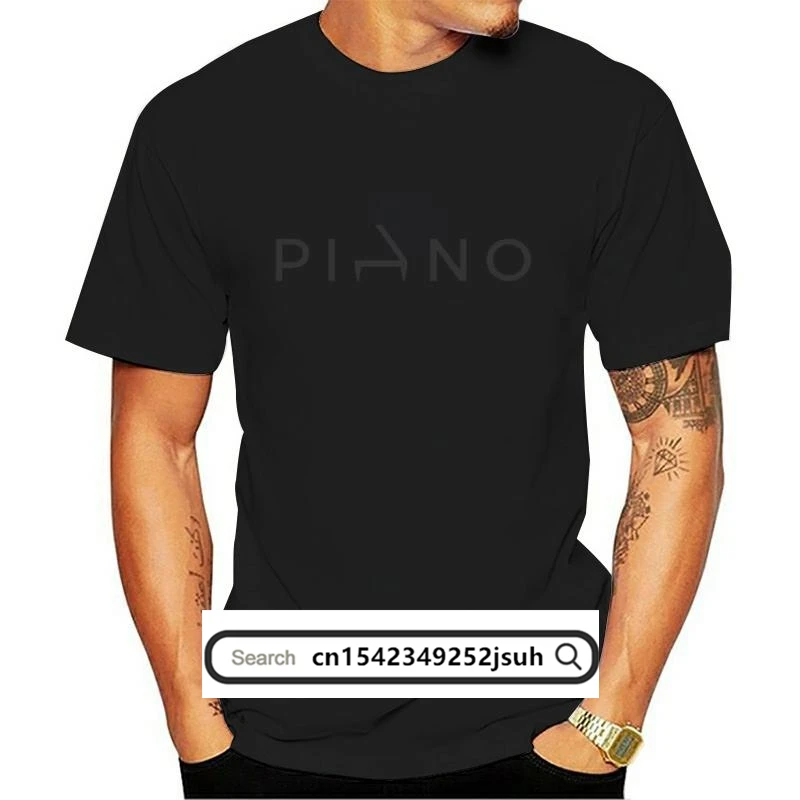 

New Summer Ffashion Short-Sleeved T Shirt PIANO Letter Printing Men's And Women's T Shirt