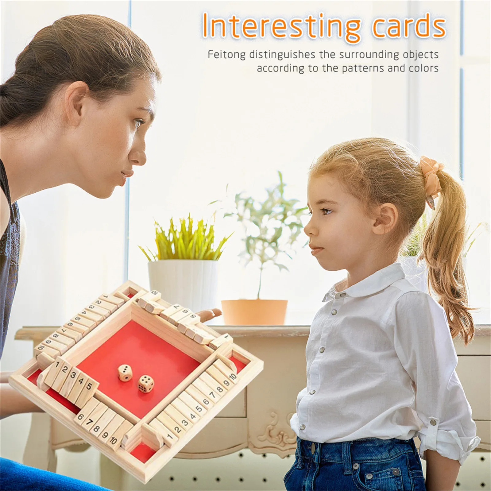 Детские традиционные Четырехсторонние деревянные 10 чисел паб бара настольные