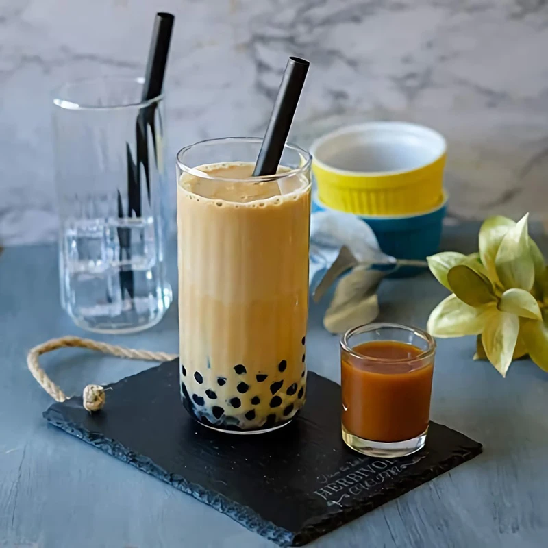 Пластиковые соломинки без бисфенола А молочный коктейль широкая одноразовая