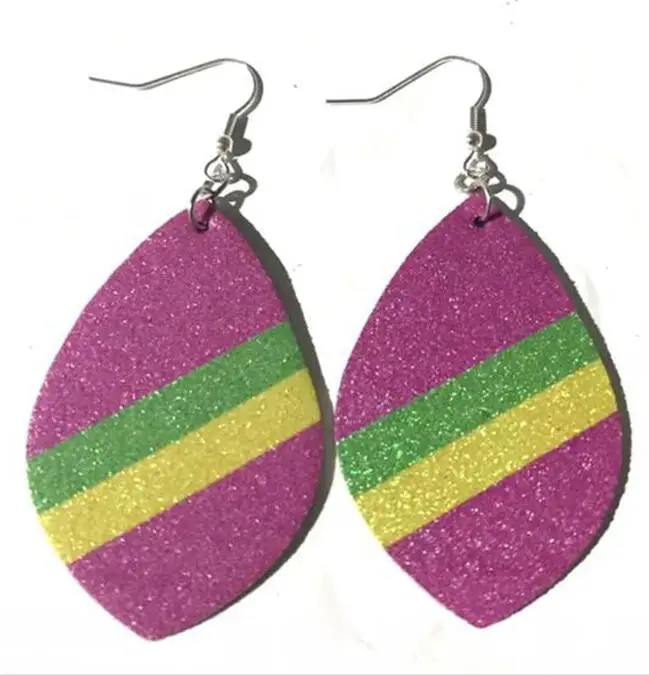 2019 love Heart Faux Leather Earrings for woman Cute Creative Earring wholesale | Украшения и аксессуары