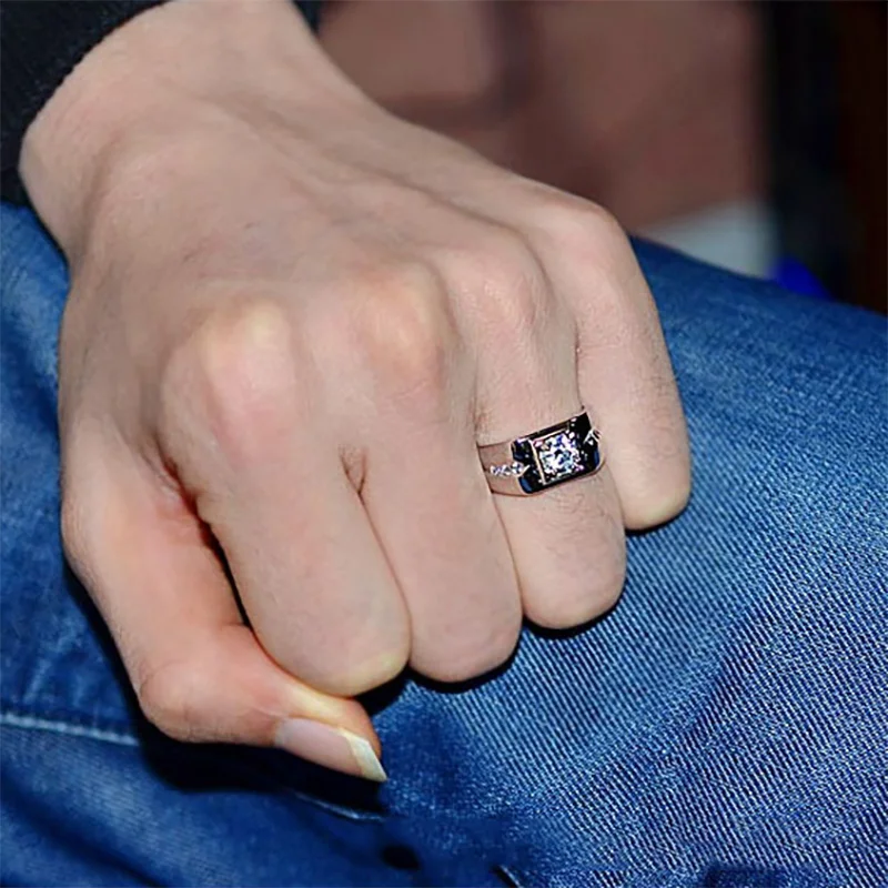 Роскошные обручальные кольца для мужчин белые медные крутые Модные мужские