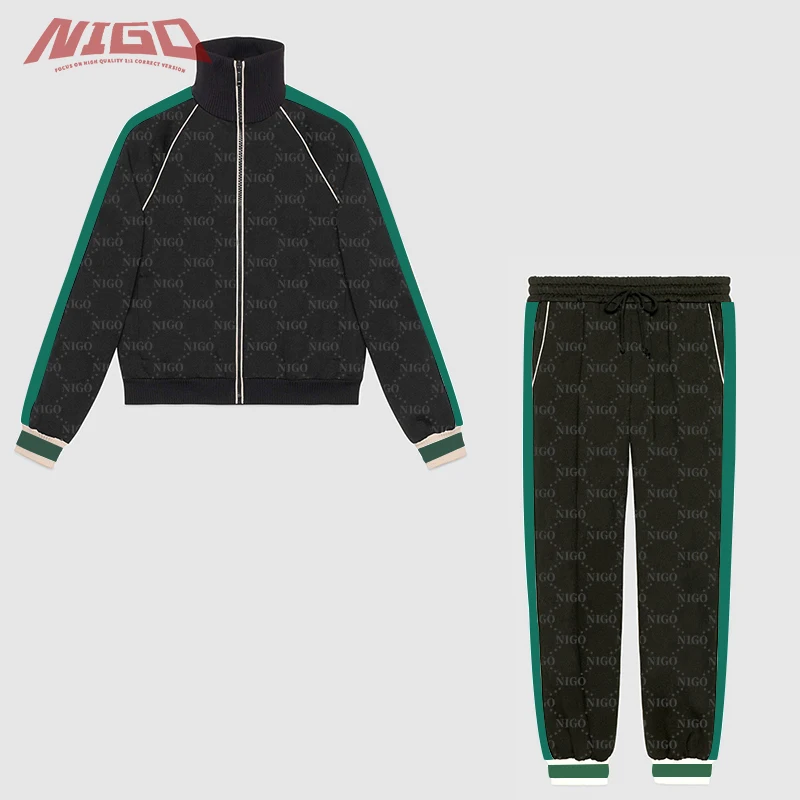 

Жаккардовые трикотажные брюки для бега NIGO 21ss Gc куртка костюм # nigo1527