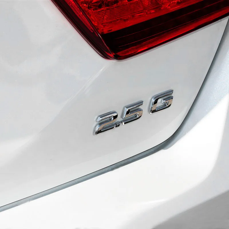 Car Styling 3D Metal Sticker 2.5G 2.5Q 2.5S Engine Capacity Emblem Logo Badge Side Fender Trunk Decal For Toyota Camry Reiz | Автомобили и