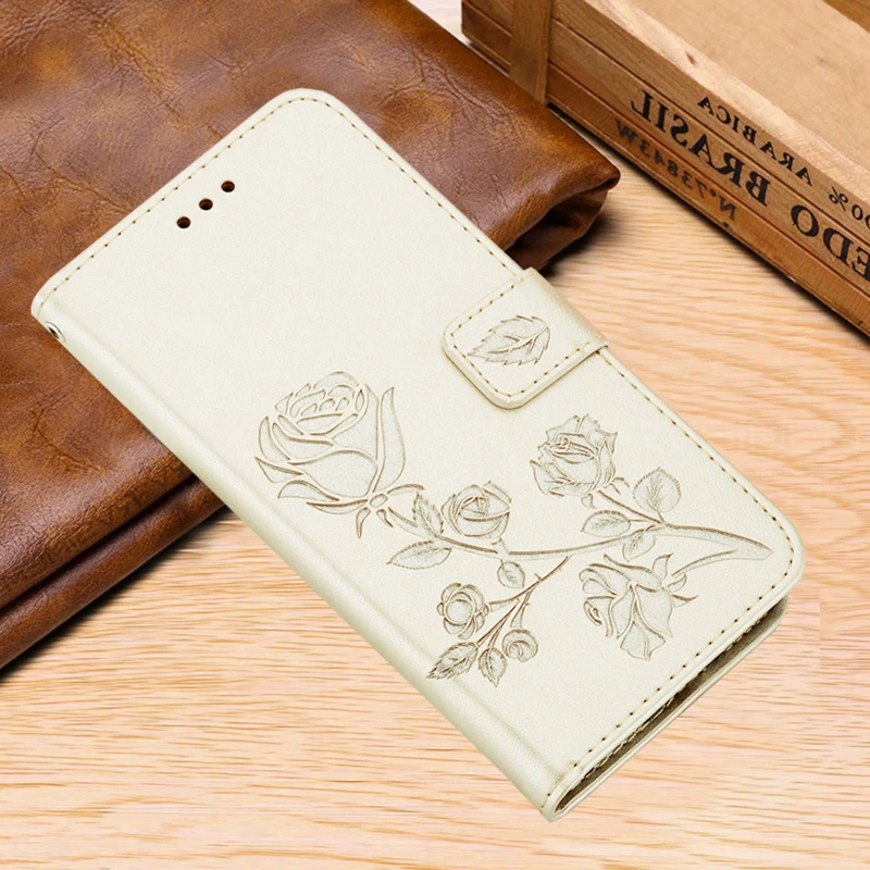 Кожаный чехол бумажник с откидной крышкой для Huawei P30 P20 P10 P9 P8 Lite Flower Honor 9X 8X 7X 7A 7C 8A 8S
