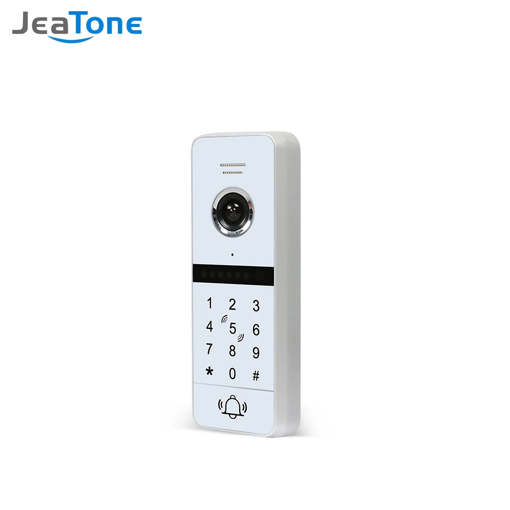 JEATONE проводной полноэкранный дверной звонок с сенсорным экраном 720p, поддержка разблокировки паролем, необходимо работать с Jeatone IP Wi-Fi монитором - изображение