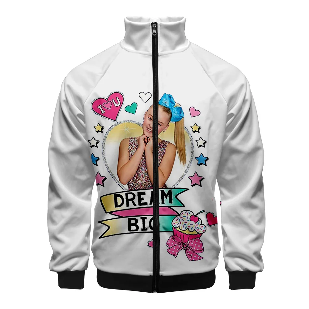Популярная модная куртка JOJO SIWA на молнии ветровка для мужчин и женщин с