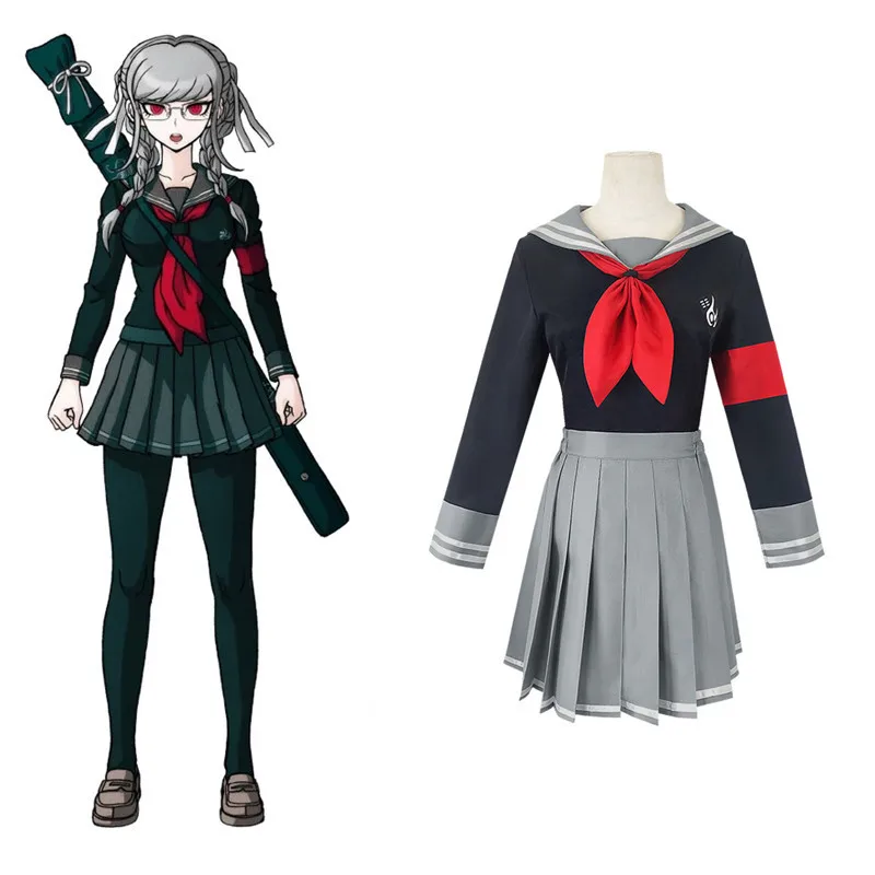 Костюм для косплея Пеко пекояма из аниме данганронпа V2 женское платье комплект