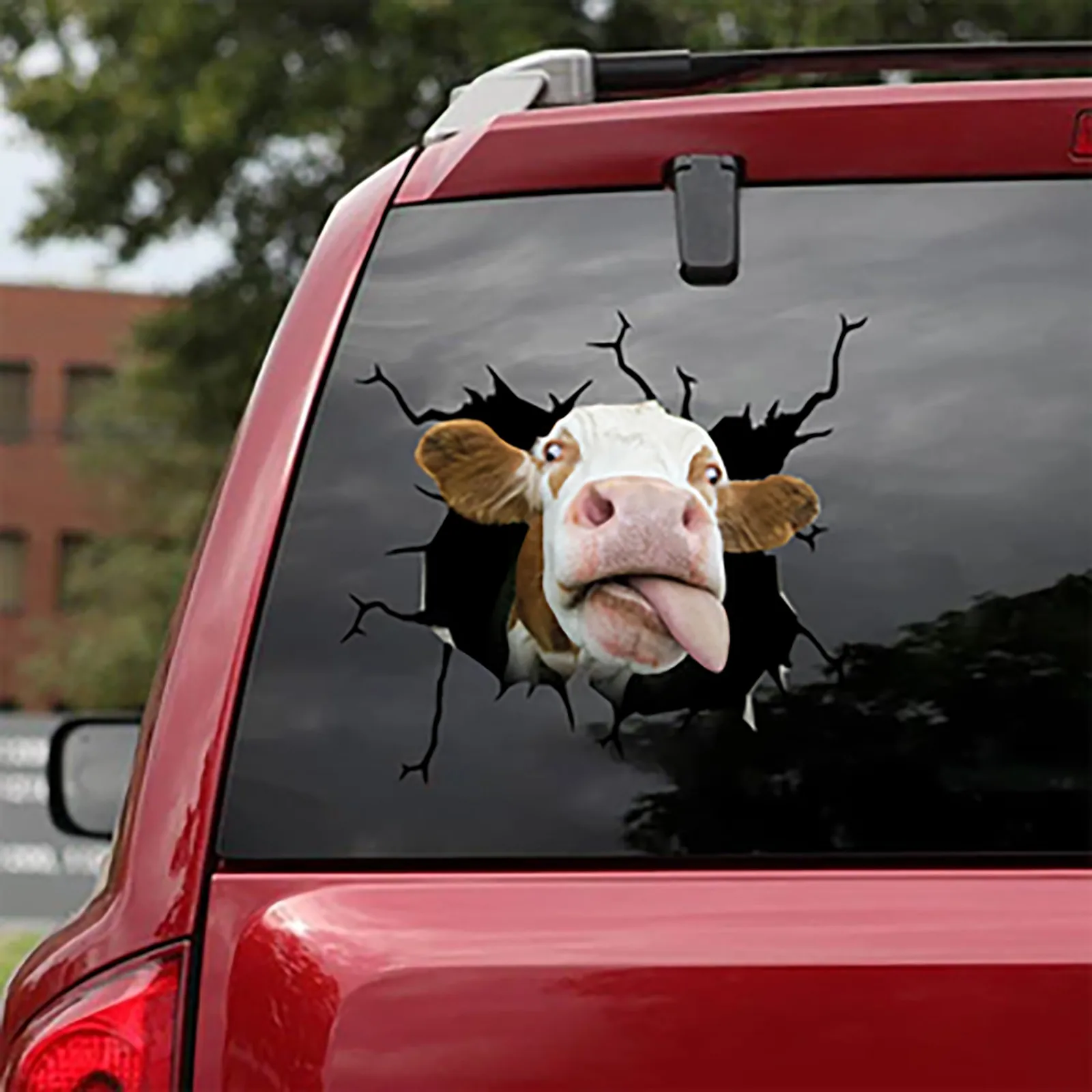 

Cow Static Sticker Car Sticker Pet Funny Puppy Lover Window Paste Stickers Bedroom Living Room Home Decoration #40