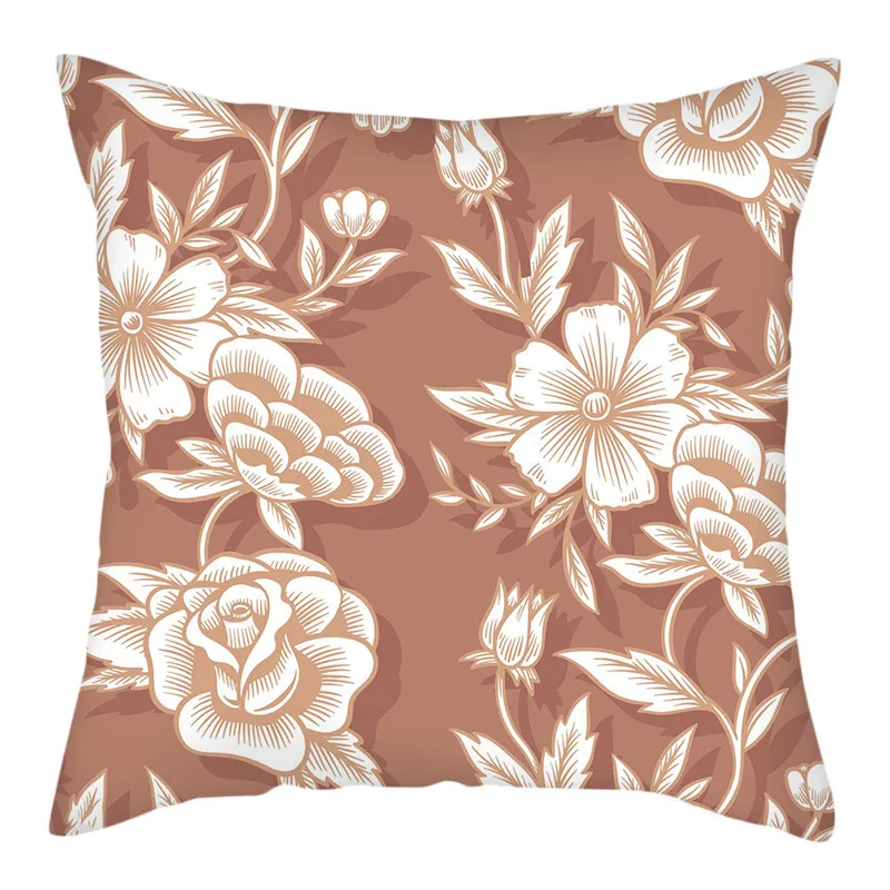 

TTLIFE Flowers Pattern Pillow Covers Christmas Decor Cushion Cover for Home Sofa Car Decorative Throw Pillowcases 45*45cm