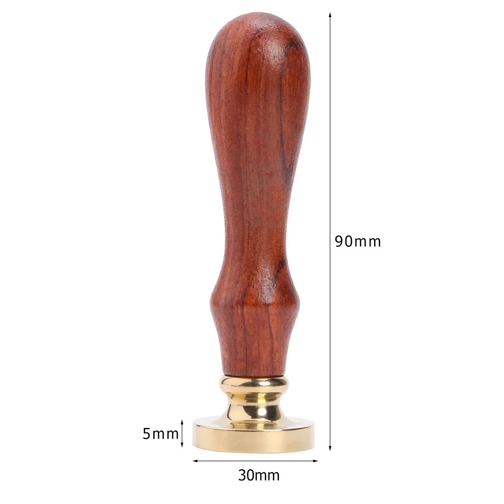 Античный металлический уплотнительный воск штампы с деревянной ручкой штамп для