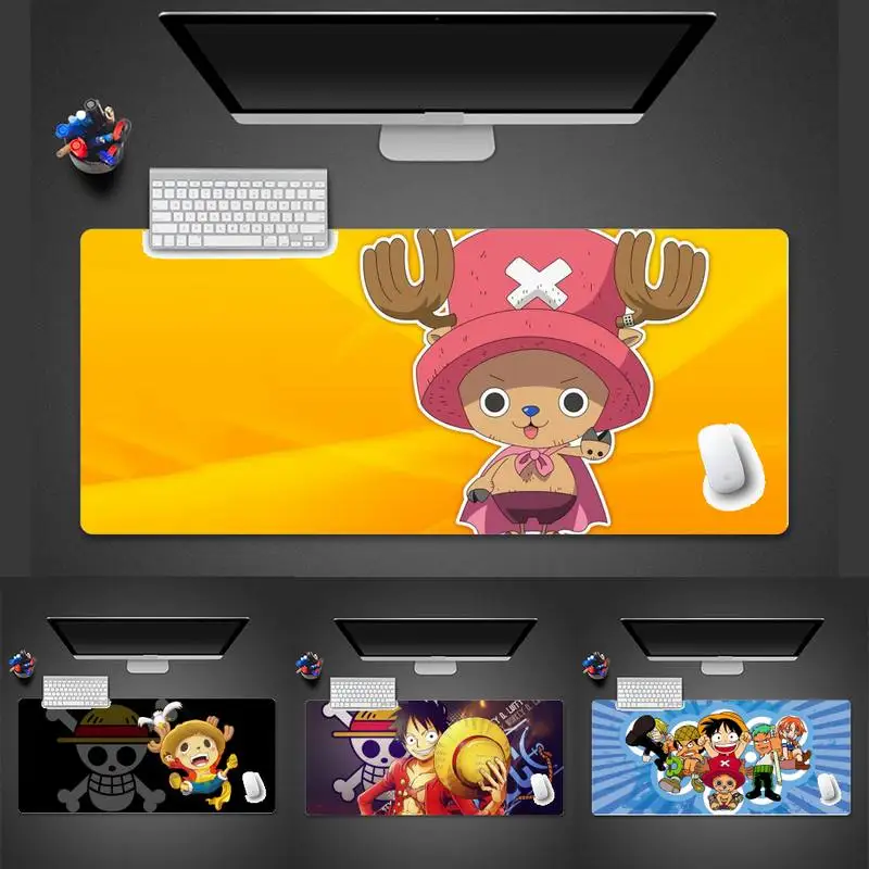 

One Piece Luffy Zoro Natural Rubber Gaming mousepad Desk Mat Desk Table Protect Game Office Work Mouse Mat pad Laptop Cushion