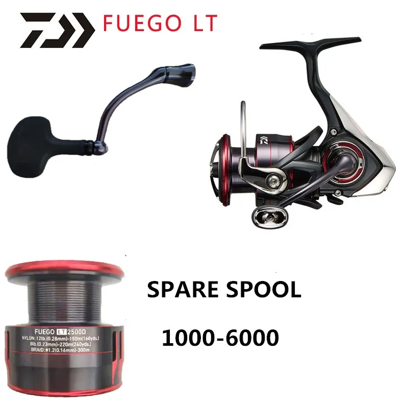 Оригинальная запасная Рыболовная катушка DAIWA FUEGO LT 1000D 2000D 2000S XH 2500 2500D 3000 3000D 4000 4000D