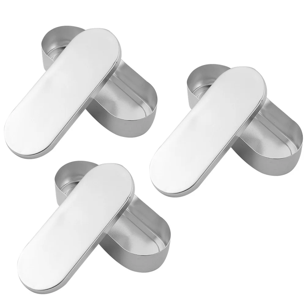 

3Pcs Syringe Aluminum Boxes Box with Lid Injection Syringe Holder