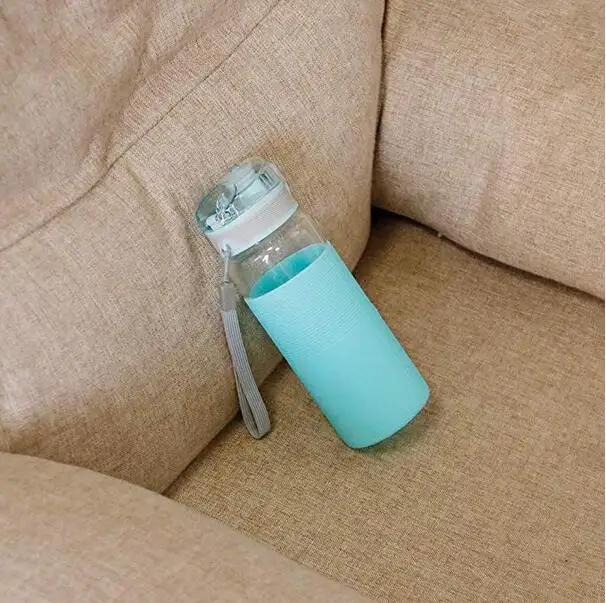 Детская портативная бутылка для воды 400 мл 14 унций с силиконовым рукавом без БФА