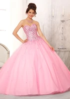 cheap hot pink quinceanera dresses 2014 vestido de debutante para 15 anos sweetheart backless prom party gowns