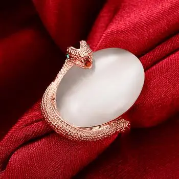 

Classic Popular Swan Cat's Eye Stone Lady Ring 18krgpr790-b-8 Engagement Rings for Women