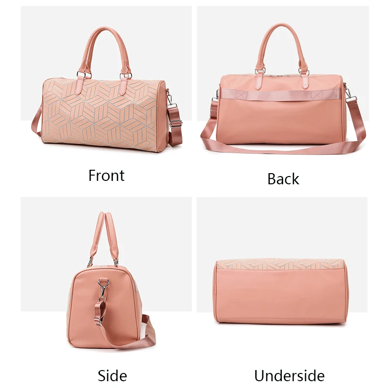 New Bags For Women Fashion Laser Geometric Suitcase Large Women's Bag PU Leather Handbag Tote Bags For Women