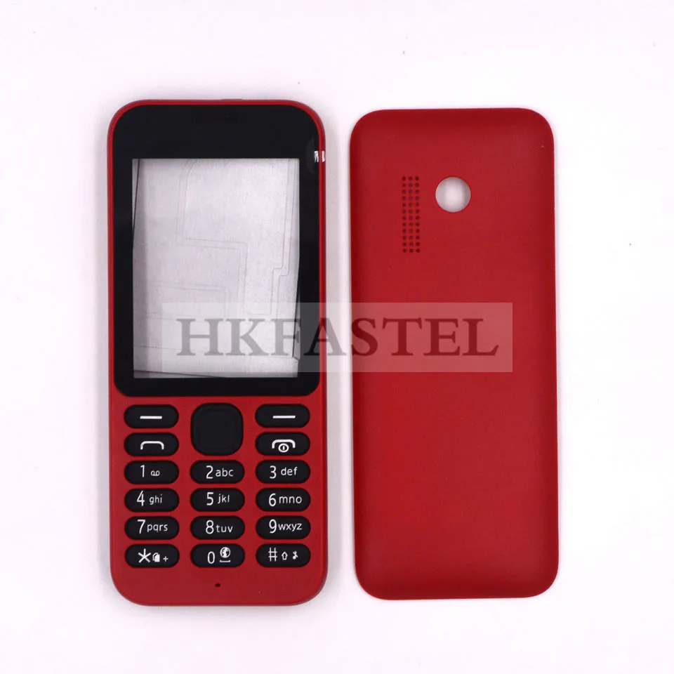 HKFASTEL высококачественный корпус клавиатуры для Nokia 215 Dual SIM Полный Мобильный телефон чехол с клавиатурой