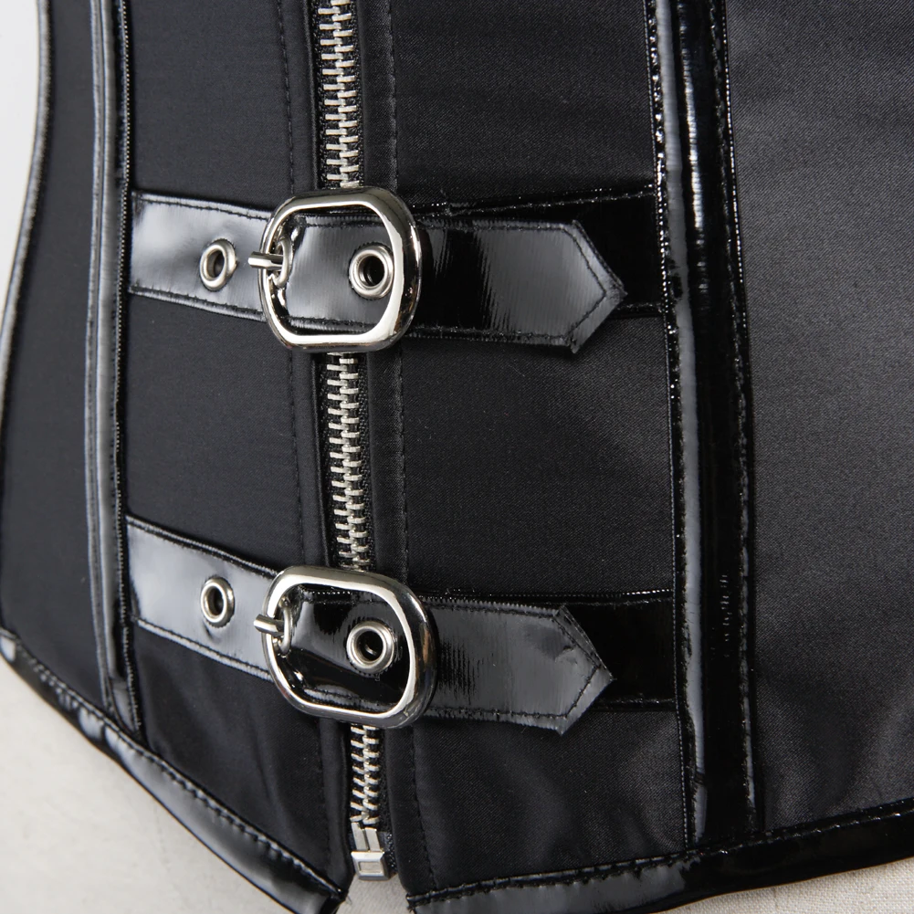 Сексуальный готический спиральный стальной корсет с косточками Burlesque стимпанк