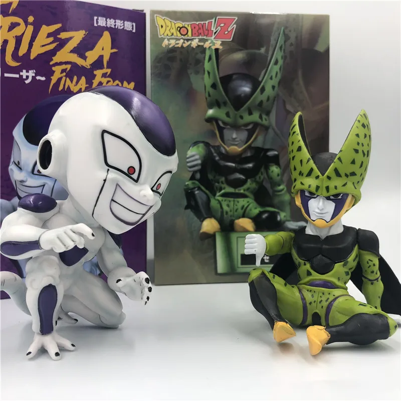 Dragon Ball Z Cell Freeza Q Despise плохой вкус конечная форма сидя Goku битва DBZ ПВХ фигурка