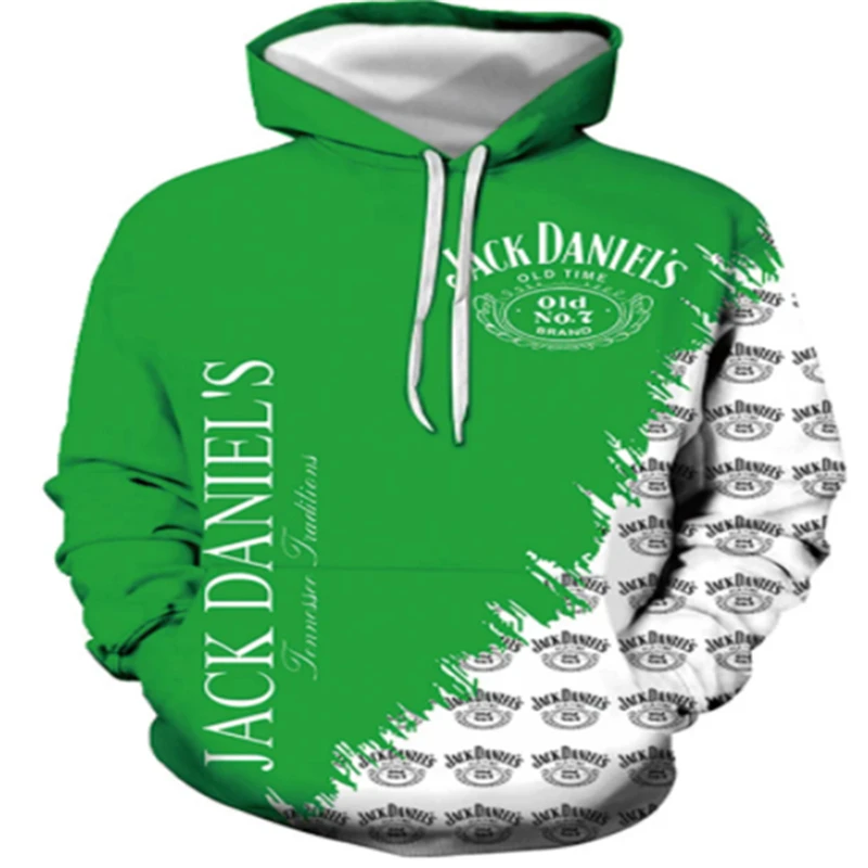 

Толстовка мужская с круглым вырезом, Повседневная Уличная одежда с 3D-принтом, зеленая, 2021