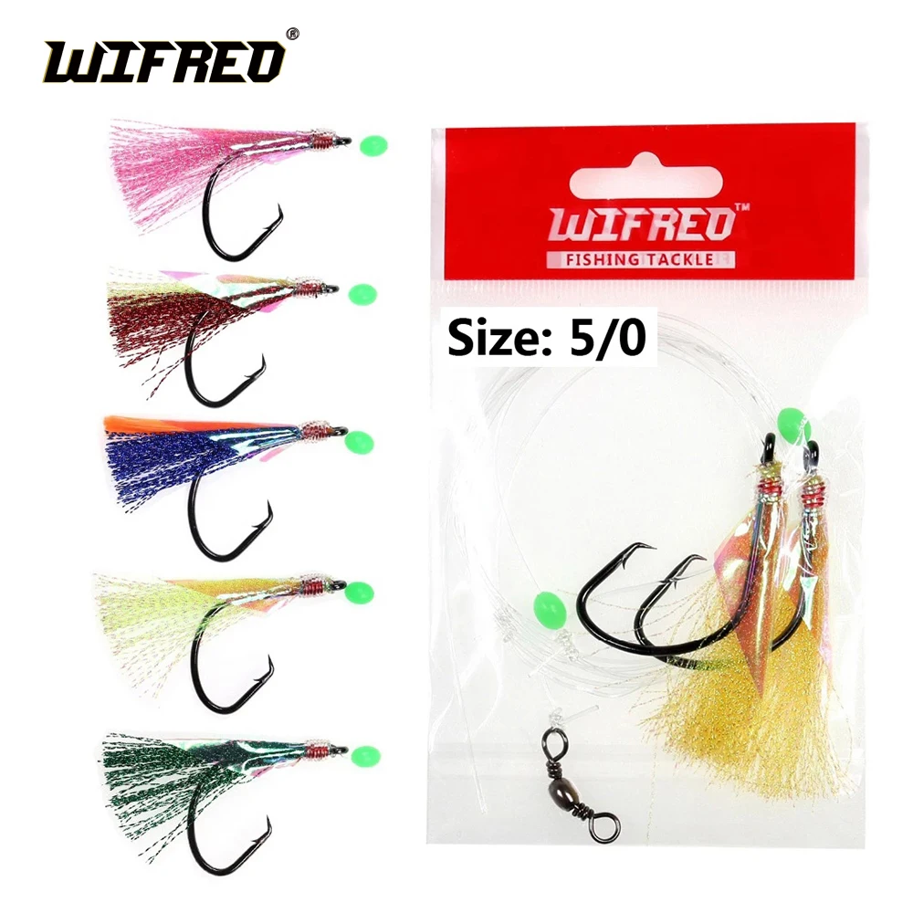 

10Packs 5/0 Twin Hooks Flasher Rig Sabiki Snapper Snatcher flasher rigs for kingfish, salmon, tailor, flathead Pink Green Black