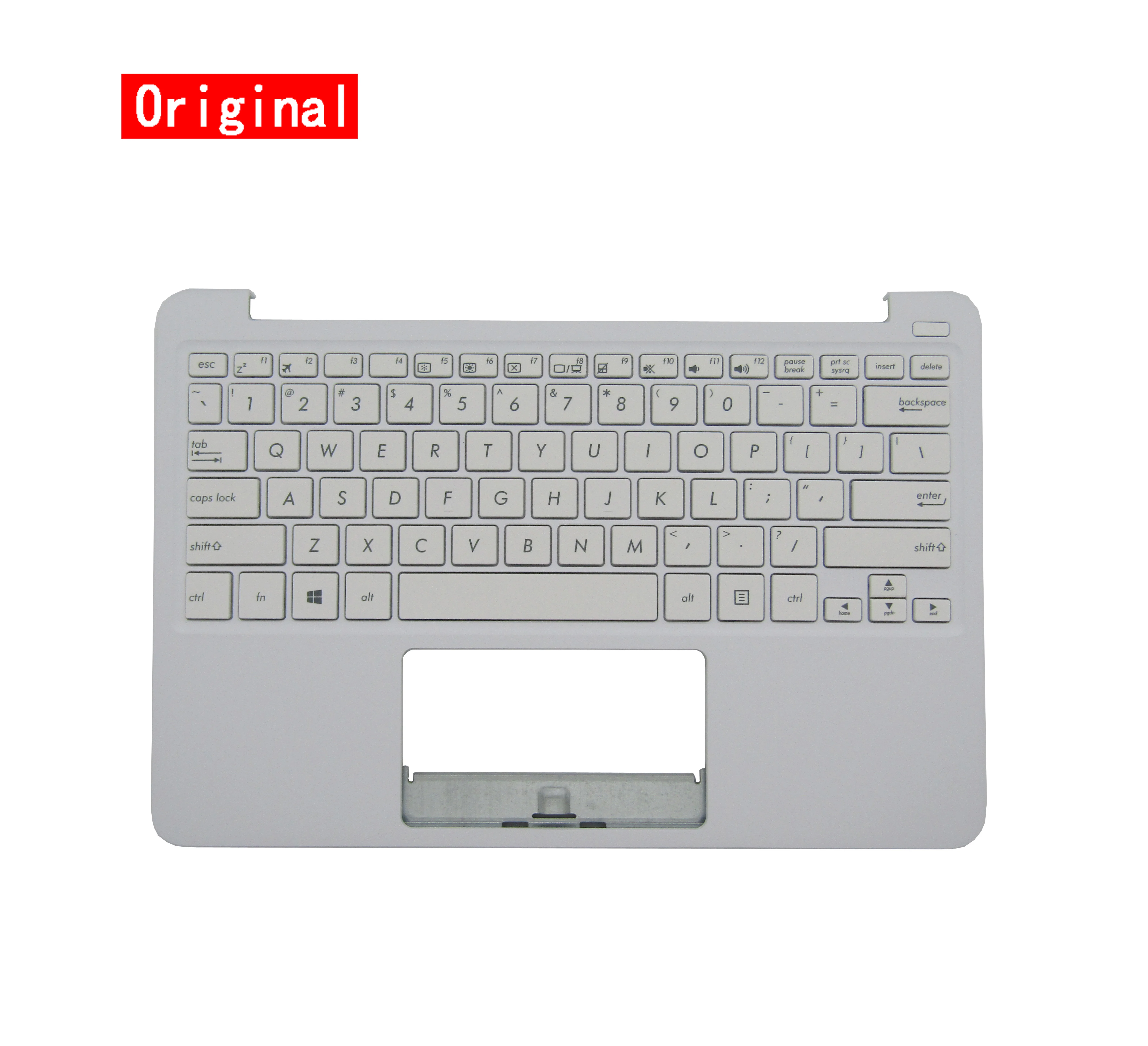 

NEW Genuine for Asus E200 E200H E200HA Palmrest Top US Keyboard White Cover