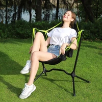 outdoor folding rocking chair 7075 aluminum alloy portable compact camping chair for picnic fishing beach