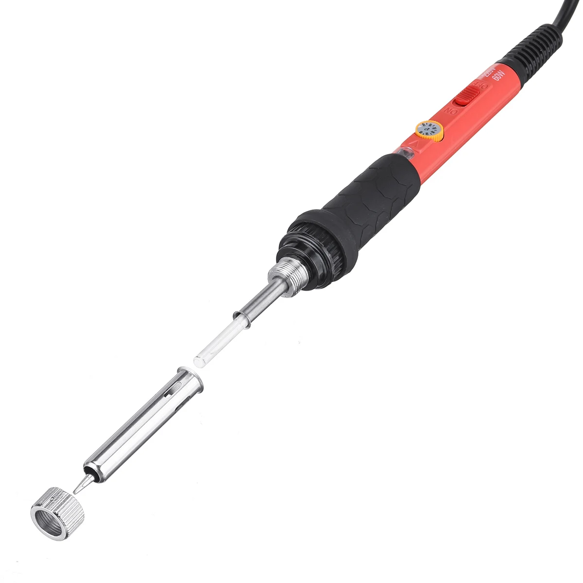 

110V/220V 60W Adjustable Temperature Electric Soldering Iron Internal Heating Soldering Iron Welding Tool Kit