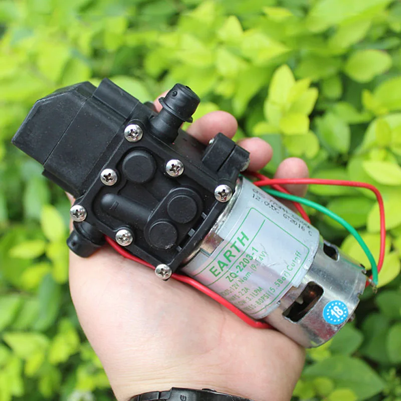 

High Pressure DC12V 30W 2.2A Diaphragm Pump Electric Booster Pump Diaphragm Booster Water Pump Agricultural Sprayer Pump Parts