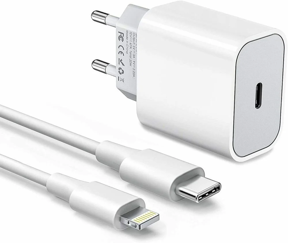 

Power charger and usb-c type-C 5V PD iPhone 12 Pro Max adapter cable
