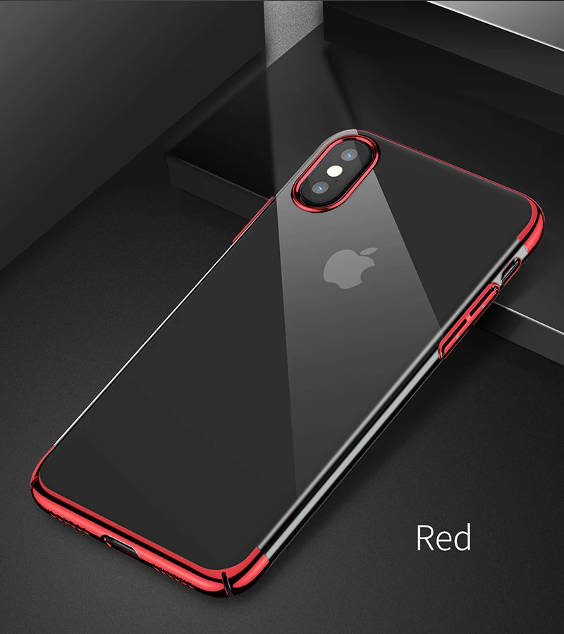 Baseus Роскошный чехол для телефона для iPhone X Capinhas ультра тонкий жесткий PC задняя крышка цветной чехол для iPhone X для iPhone 11 Pro Max чехол