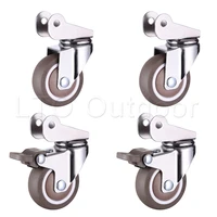 14pcs 1 52 inch furniture swivel caster wheels crib rubber caster wheel no noise wheel with brake loading capacity 200240 lbs
