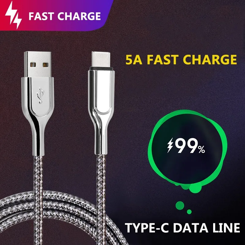 5А кабель для быстрой зарядки Xiaomi samsung S10 Micro usb type C & USB IPhone коннектор Lightning 6 7 8 X huawei