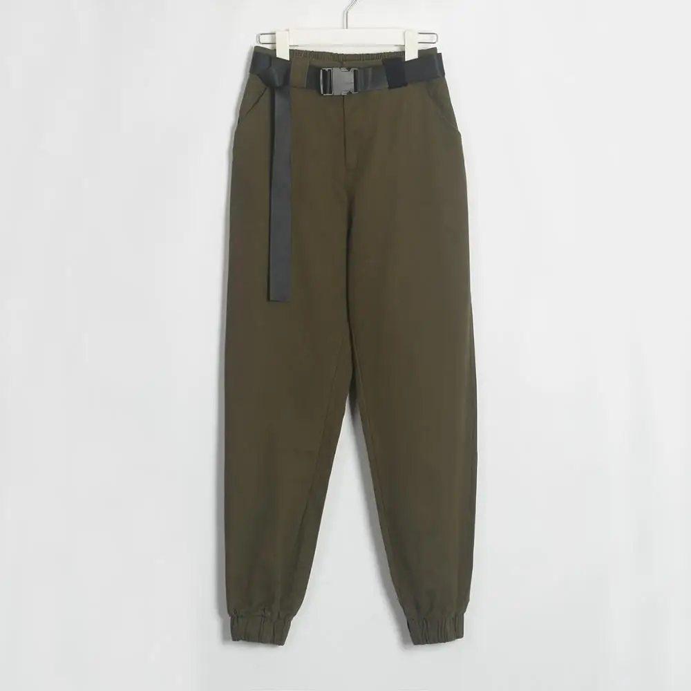 Брюки-карго женские весенне-осенние с высокой талией | Женская одежда