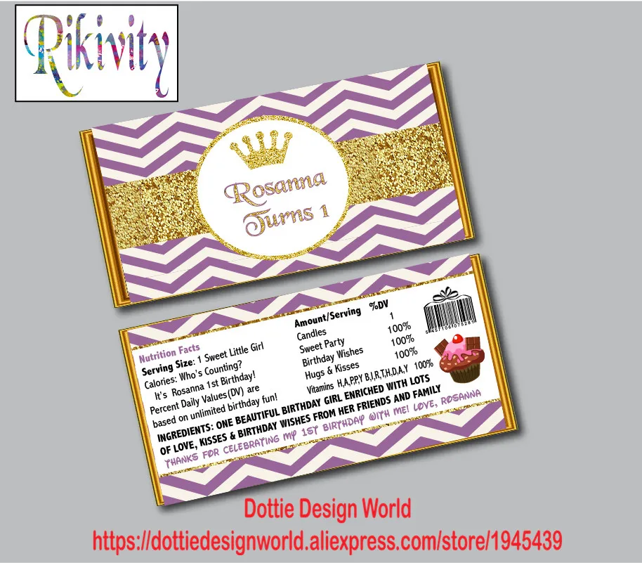 Шоколадные конфеты Hershey для крещения на заказ оберточная бутылка воды винная