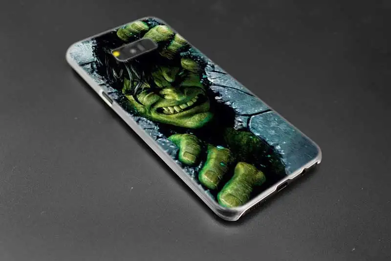 Прозрачный жесткий чехол Sheli The Incredible Hulk Note 10 9 pro для samsung Galaxy S4 S5 S6 S7 S8 S9 Plus Edge Mini s10 lite