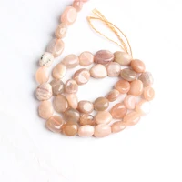 lingxiang fashion natural jewelry 6x8mm 8x10 mm amorphous sunstone loose beads diy bracelet necklace accessories