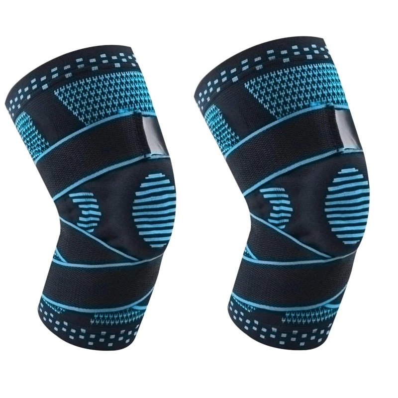 

1 Pair Sports Knee Protector Pressure Basketball Football Mountaineering Run Breathable Non-Slip Sleeve Protective Gear